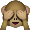 Monkey Eyes Covered Emoji